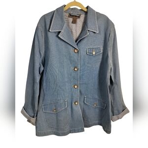 3121) Vintage Jones Jeans Button up Barn Chore Style Jacket Coat Size 12